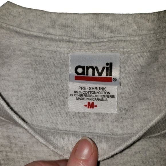 3/$15  Anvil Cat Graphic Tee Shirt Size Medium - Picture 2 of 5